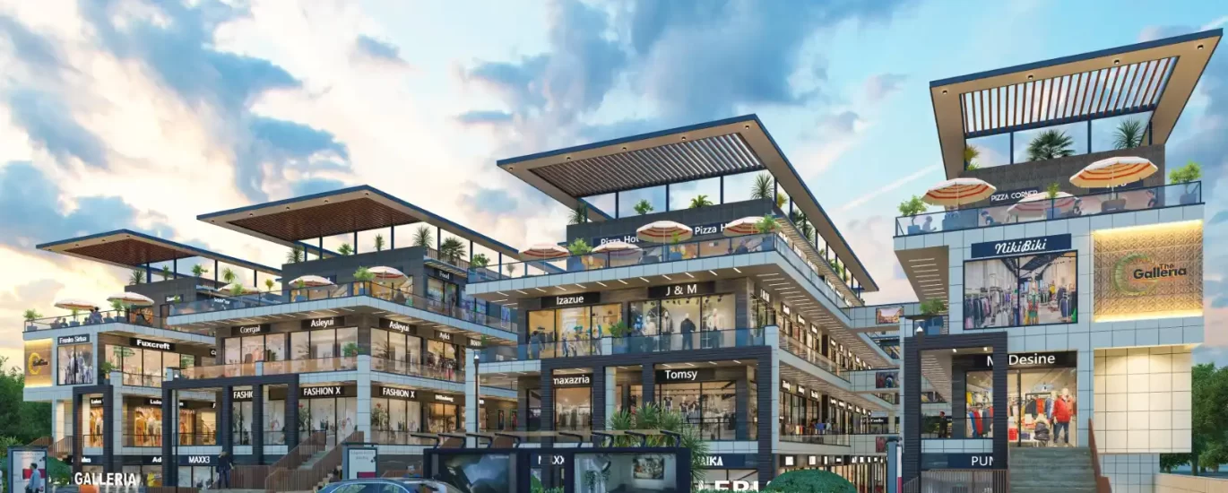 on road view of the galleria