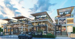 on road view of the galleria